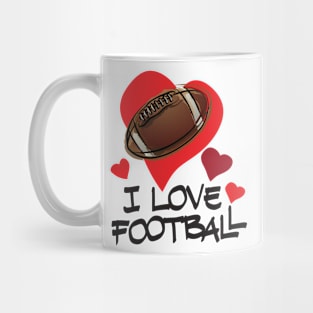 I Love American Football Mug